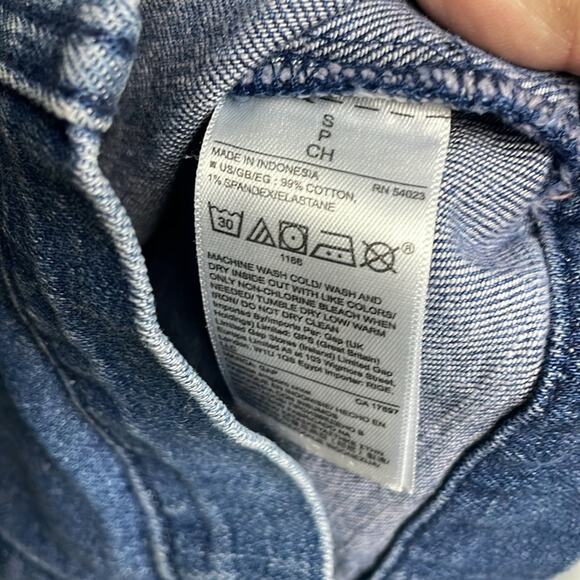 Gap Women’s Blue Denim Button Down Dress Size S - Picture 7 of 10